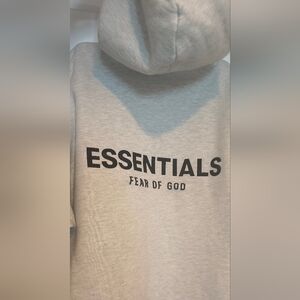 Essentials Fear Of God Gray Men's Sweater Hoodie